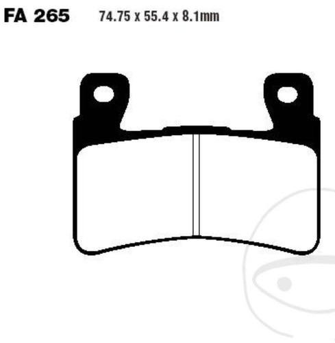 Ebc brake pads epfa265hh fits - epfa265hh,