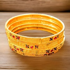 Ethnic Bangles 22k Gold Plated