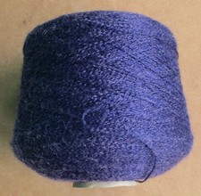 1057g Cone of Unbranded Angora Look 4 Ply: Deep Purple: New