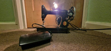 Singer 99k 1948 Sewing Machine With Singer Electric Motor, Pedal And Worklight