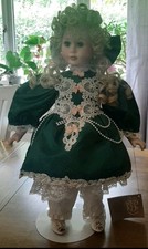 Vintage Porcelain Musical Doll MELODY By Franklin heirloom Collection NO BOX 