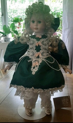 Vintage porcelain musical doll - vintage,