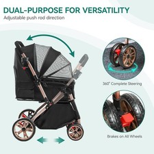 Pet Stroller Dog Cat Pushchair
