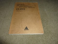 ROLAND D 20 MANUAL GENUINE ORIGINAL