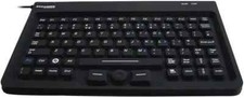ACCURATUS AccuMed IP67 Antibacterial Medical Mini Keyboard with Mousepad, Black