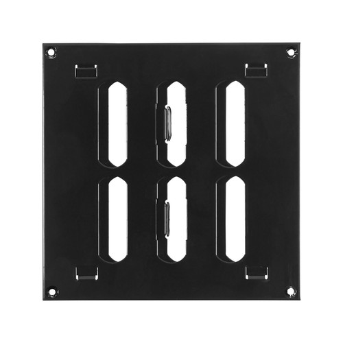 Black metal air vent - metal,