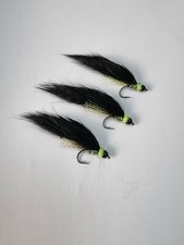 3 trout flies The Black Mamba