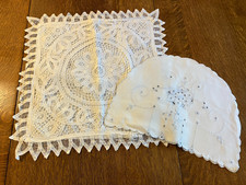 Vintage White Lace Cushion