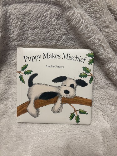 Jellycat puppy makes mischief - puppy,