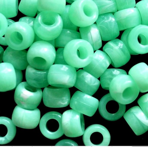 9x6mm patterned green acrylic - green,
