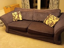 DFS purple sofas - 2 1/2