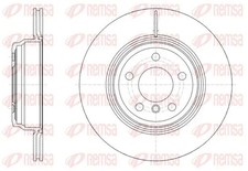 2x Brake disc Rear Axle Vented