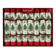 Robin Reed Spode Tree Handmade English Christmas Crackers 531, 10 In. (Set of 8)