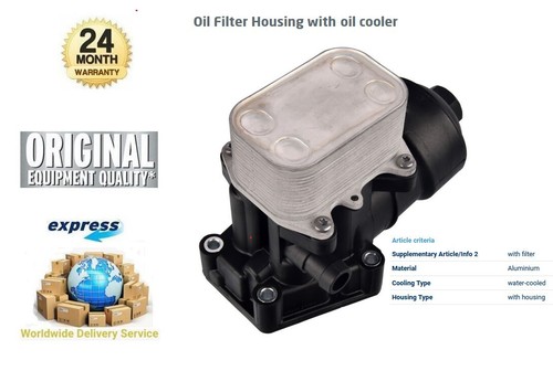 Oil cooler with housing for - oil,