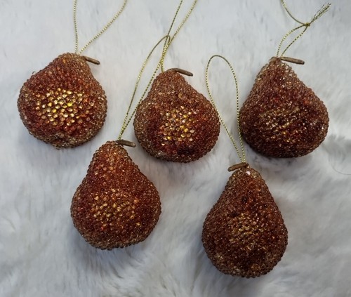 Golden sparkling pear glass - pear,