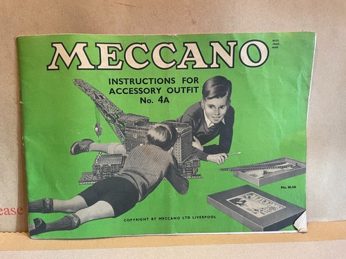 Vintage meccano instructions - vintage, meccano-instructions