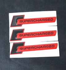 3x New SUPERCHARGED Red Matte