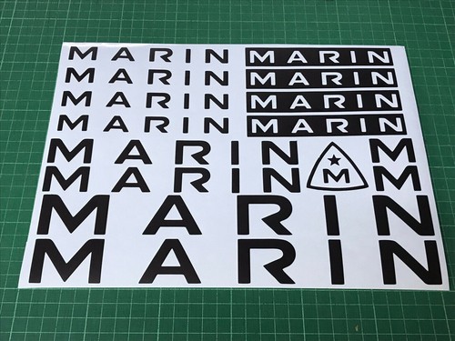 Marin cycling decals printed - marin,