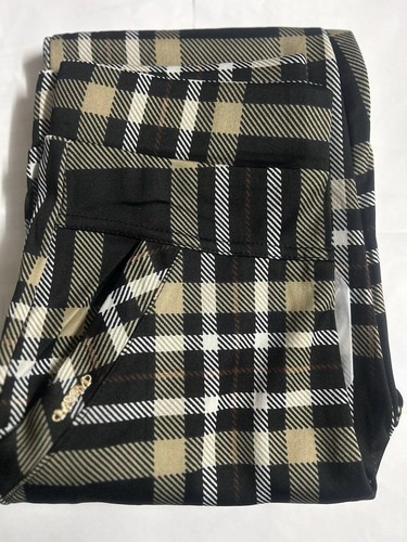 Womens check trousers pants - check,