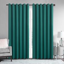 Blackout Eyelet Curtains Black