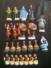 Disney Chess Pieces Hero's and Villians Joblot Bundle , 23 Pieces