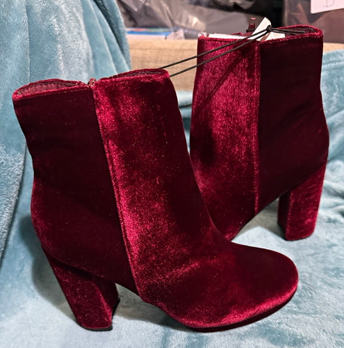 Monsoon burgundy velvet ankle - monsoon,