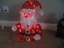illuminated father christmas figure 44 cms high ideal for floor or table