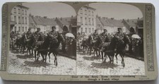 WW1 Royal Horse Artillery in a French Village Stereoview by Realistic