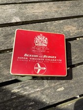 Vintage Benson And Hedges Cigarette Tin Specially Packed For Swissair