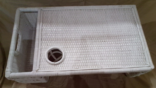 Vintage white wicker - wicker, breakfast