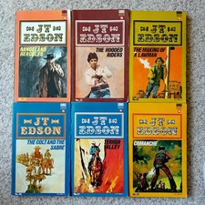 J. T. Edson Western Paperback Bundle of 6 Corgi Reprint Editions #20,22,25-27,29