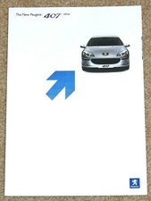 2004 PEUGEOT 407 SALOON Sales Brochure - S SE SV Executive - Almost Mint!