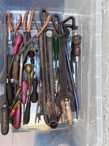 Mixed job lot vintage hand - -,
