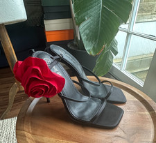 Nasty Gal Cream Strappy Black