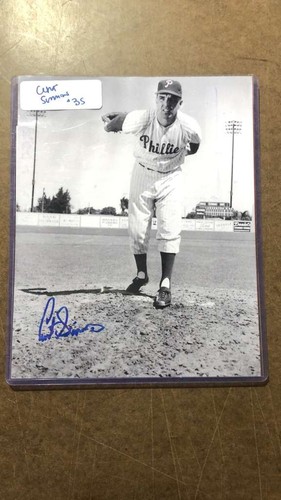 Curt simmons signed 8x10 photo - curt,