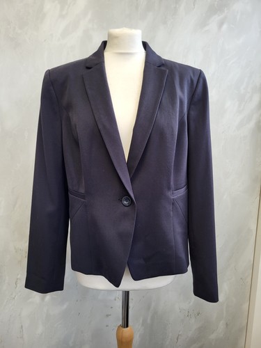 Navy blue blazer jacket - blue,