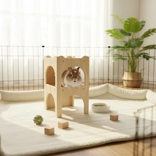 Wooden Rabbit Castle Natural