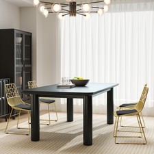 Metal Wire Dining Chairs Set of 4 with Cushion, Cut-out Back for Kitchen