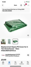 Greenhouse Grow Tent Replacement Cover Plastic Protector for Greenhouse