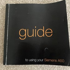 Original Siemens A50 Mobile Phone Instruction Booklet