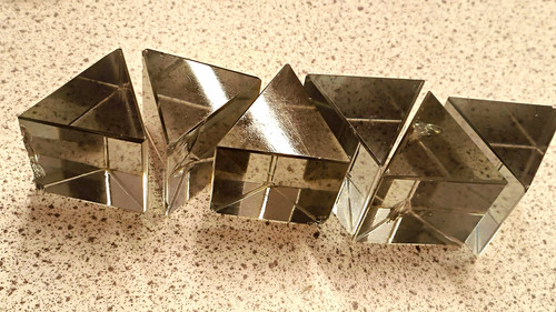 Glass optical prism blocks - glass,