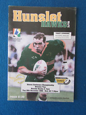 Hunslet Hawks v York Rugby League Programme 19/12/95