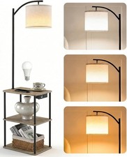 LED Floor Lamp Side Table