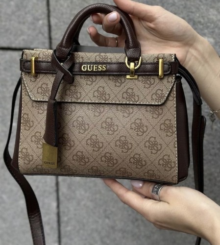 Guess brown tote bag with - , a