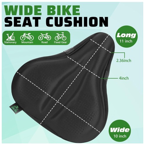 Padded gel bike seat cover - gel,