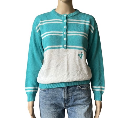 Vintage 80s jumper - jumper, blue