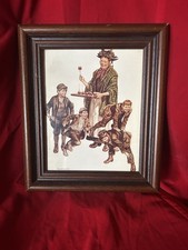 Vintage Sepia Style Ronald Embleton 1930-1988 The Magic Apples Framed Print