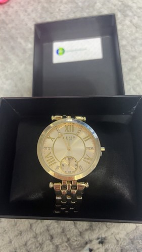 Lipsy gold quart analog watch - gold,