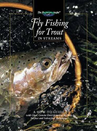 Fly fishing for - trout, in