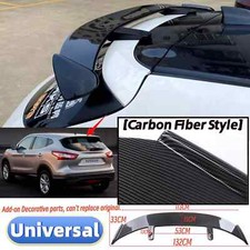 Universal Carbon Fiber Style Rear Roof Spoiler Wing For Nissan Qashqai 2013-2021